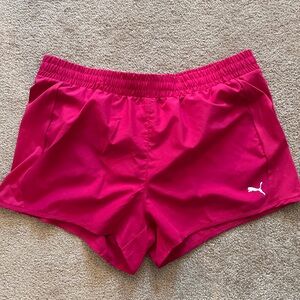 Puma Women’s Magenta Panel Runner Shorts XL - New With Tags!